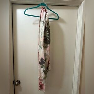 Nine West Pink and Green Floral Scarf